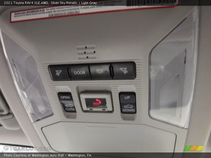 Silver Sky Metallic / Light Gray 2021 Toyota RAV4 XLE AWD