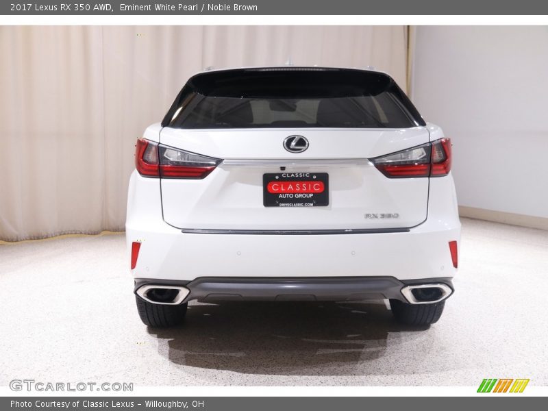 Eminent White Pearl / Noble Brown 2017 Lexus RX 350 AWD