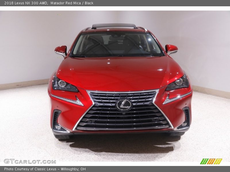 Matador Red Mica / Black 2018 Lexus NX 300 AWD