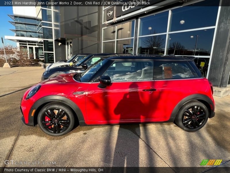 Chili Red / JCW Dinamica/Carbon Black 2023 Mini Hardtop John Cooper Works 2 Door
