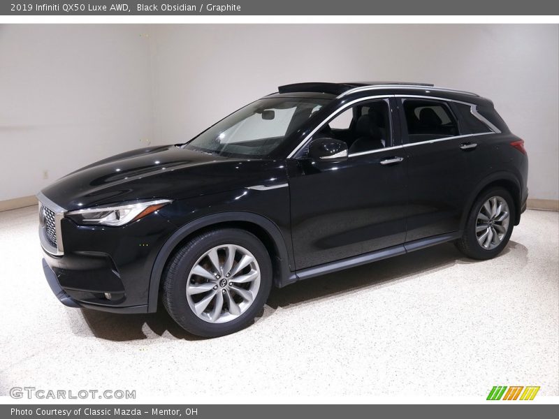 Black Obsidian / Graphite 2019 Infiniti QX50 Luxe AWD