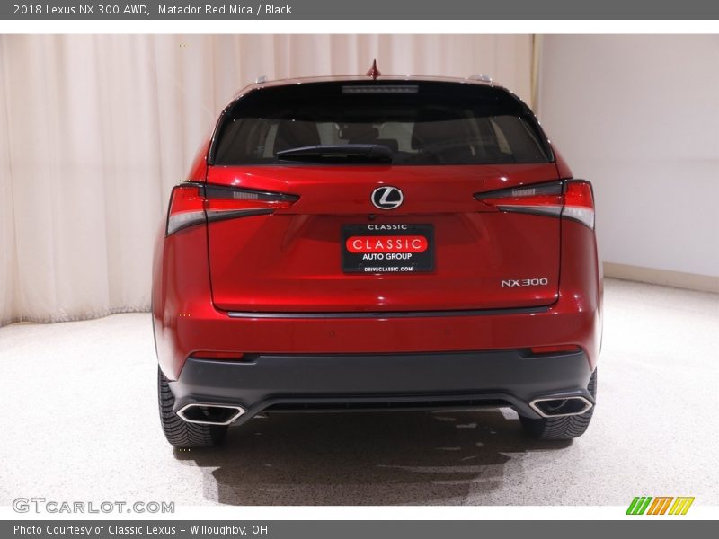 Matador Red Mica / Black 2018 Lexus NX 300 AWD