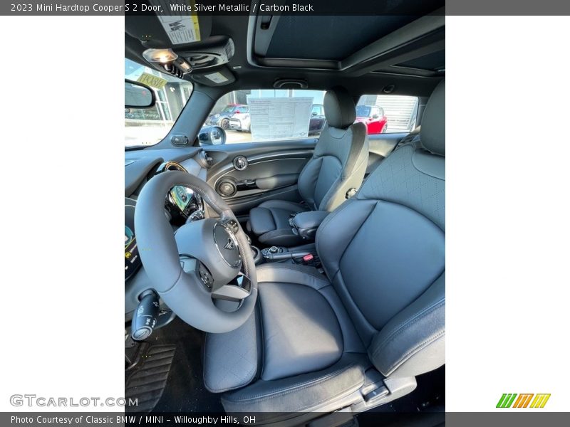 White Silver Metallic / Carbon Black 2023 Mini Hardtop Cooper S 2 Door