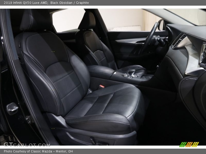 Black Obsidian / Graphite 2019 Infiniti QX50 Luxe AWD