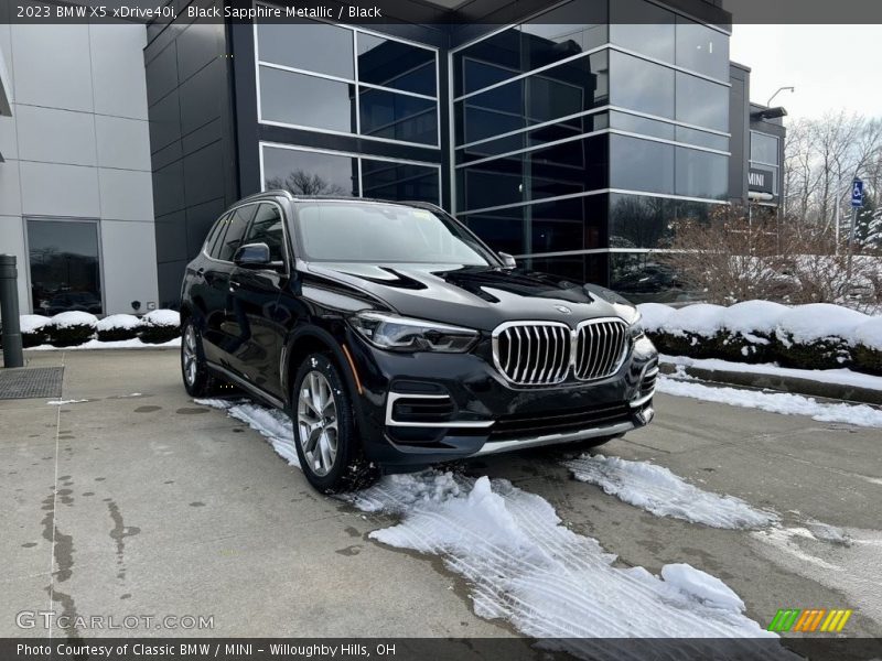 Black Sapphire Metallic / Black 2023 BMW X5 xDrive40i