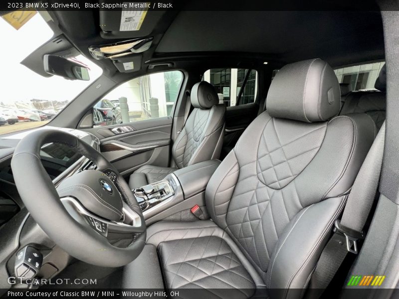 Black Sapphire Metallic / Black 2023 BMW X5 xDrive40i