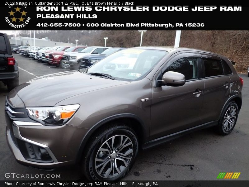 Quartz Brown Metallic / Black 2019 Mitsubishi Outlander Sport ES AWC