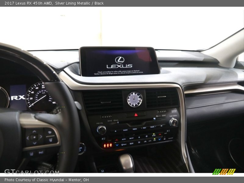 Silver Lining Metallic / Black 2017 Lexus RX 450h AWD