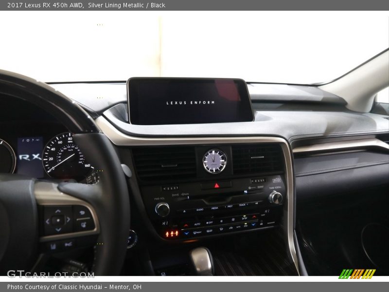 Silver Lining Metallic / Black 2017 Lexus RX 450h AWD