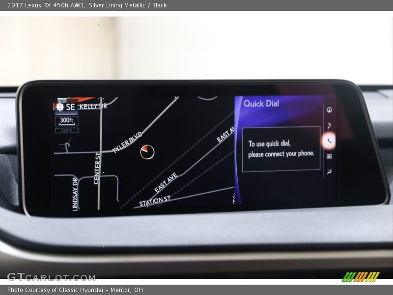 Silver Lining Metallic / Black 2017 Lexus RX 450h AWD