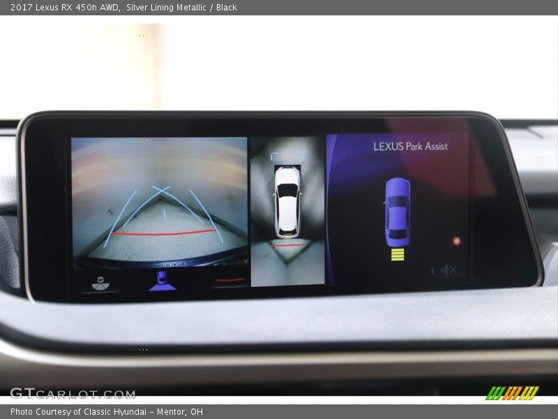 Silver Lining Metallic / Black 2017 Lexus RX 450h AWD