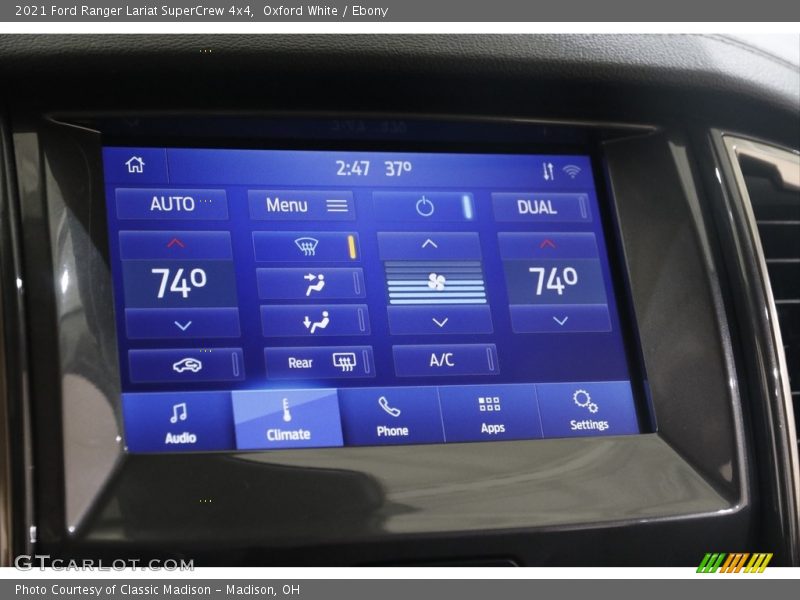 Controls of 2021 Ranger Lariat SuperCrew 4x4