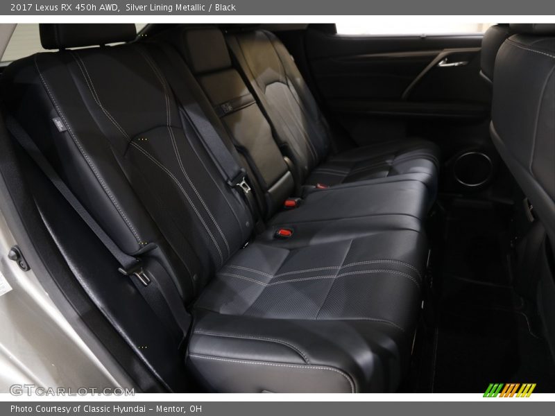 Silver Lining Metallic / Black 2017 Lexus RX 450h AWD