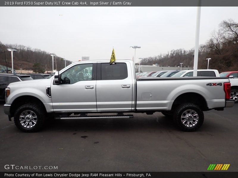 Ingot Silver / Earth Gray 2019 Ford F350 Super Duty XLT Crew Cab 4x4