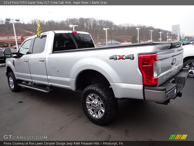 Ingot Silver / Earth Gray 2019 Ford F350 Super Duty XLT Crew Cab 4x4