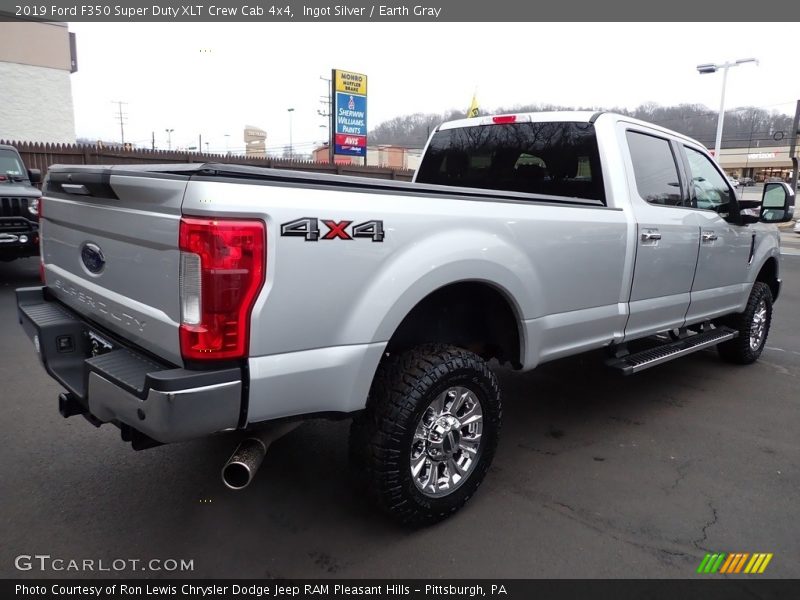 Ingot Silver / Earth Gray 2019 Ford F350 Super Duty XLT Crew Cab 4x4