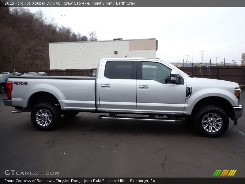 Ingot Silver / Earth Gray 2019 Ford F350 Super Duty XLT Crew Cab 4x4