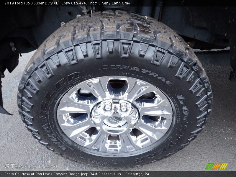 Ingot Silver / Earth Gray 2019 Ford F350 Super Duty XLT Crew Cab 4x4