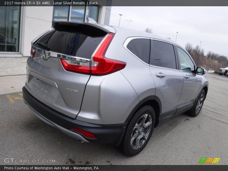 Lunar Silver Metallic / Black 2017 Honda CR-V EX AWD