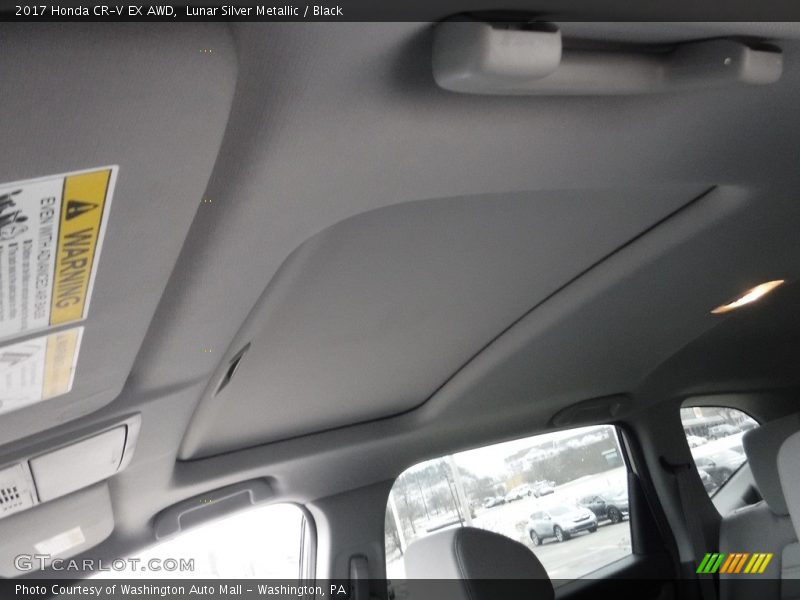 Lunar Silver Metallic / Black 2017 Honda CR-V EX AWD