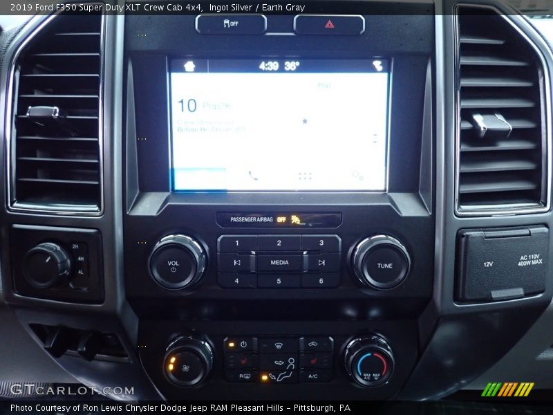 Ingot Silver / Earth Gray 2019 Ford F350 Super Duty XLT Crew Cab 4x4