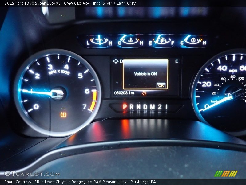 Ingot Silver / Earth Gray 2019 Ford F350 Super Duty XLT Crew Cab 4x4
