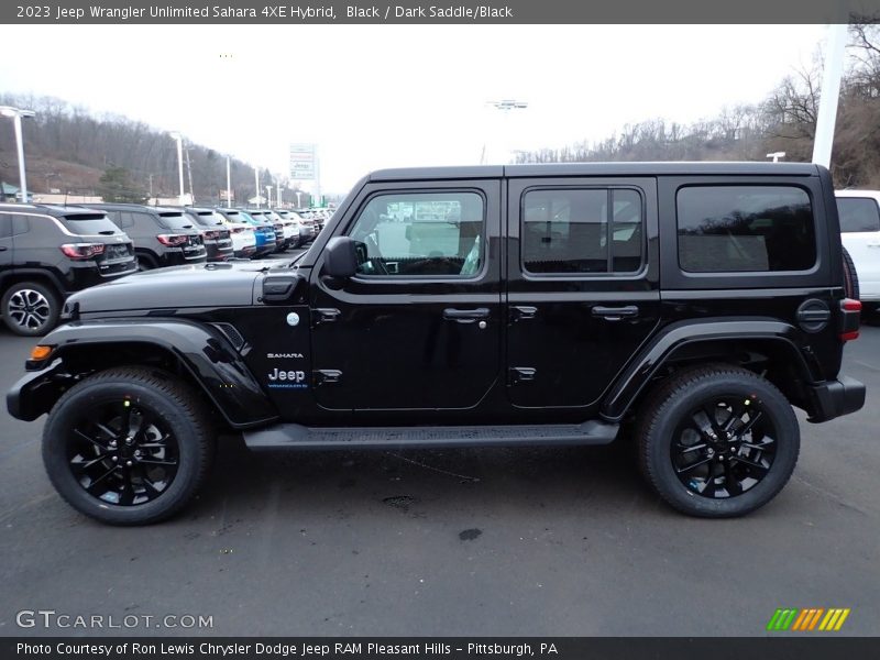 Black / Dark Saddle/Black 2023 Jeep Wrangler Unlimited Sahara 4XE Hybrid