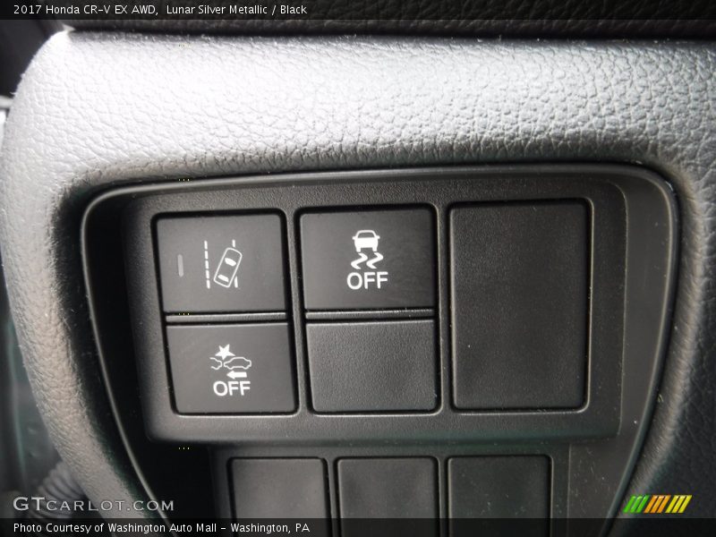 Lunar Silver Metallic / Black 2017 Honda CR-V EX AWD