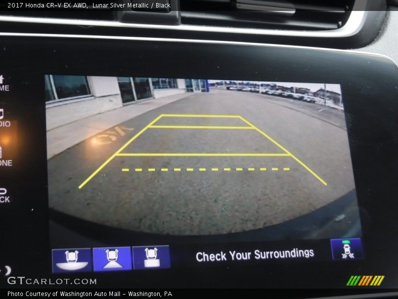 Lunar Silver Metallic / Black 2017 Honda CR-V EX AWD