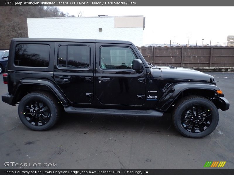 Black / Dark Saddle/Black 2023 Jeep Wrangler Unlimited Sahara 4XE Hybrid