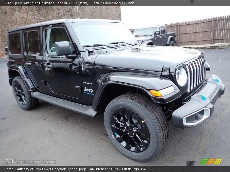Black / Dark Saddle/Black 2023 Jeep Wrangler Unlimited Sahara 4XE Hybrid
