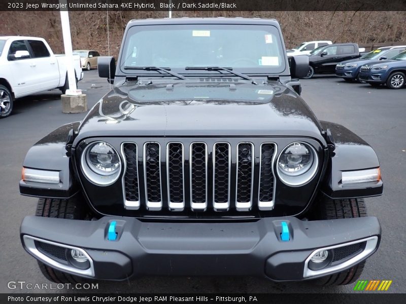 Black / Dark Saddle/Black 2023 Jeep Wrangler Unlimited Sahara 4XE Hybrid