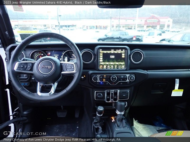 Black / Dark Saddle/Black 2023 Jeep Wrangler Unlimited Sahara 4XE Hybrid