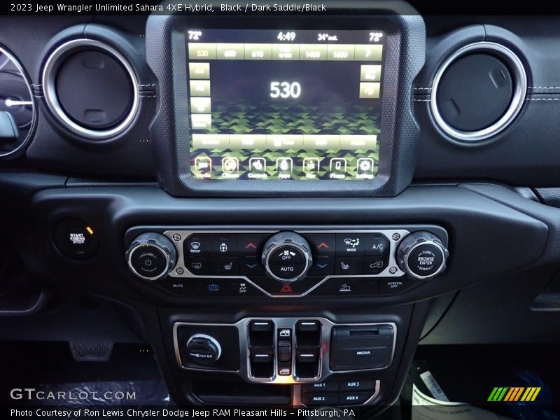 Black / Dark Saddle/Black 2023 Jeep Wrangler Unlimited Sahara 4XE Hybrid