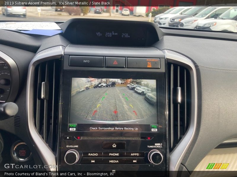Ice Silver Metallic / Slate Black 2019 Subaru Ascent Premium