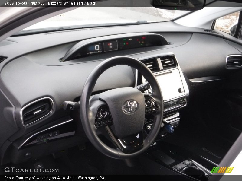 Blizzard White Pearl / Black 2019 Toyota Prius XLE