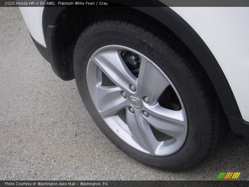 Platinum White Pearl / Gray 2020 Honda HR-V EX AWD