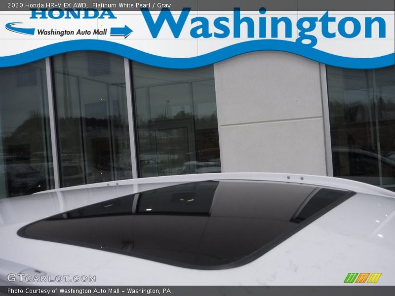 Platinum White Pearl / Gray 2020 Honda HR-V EX AWD