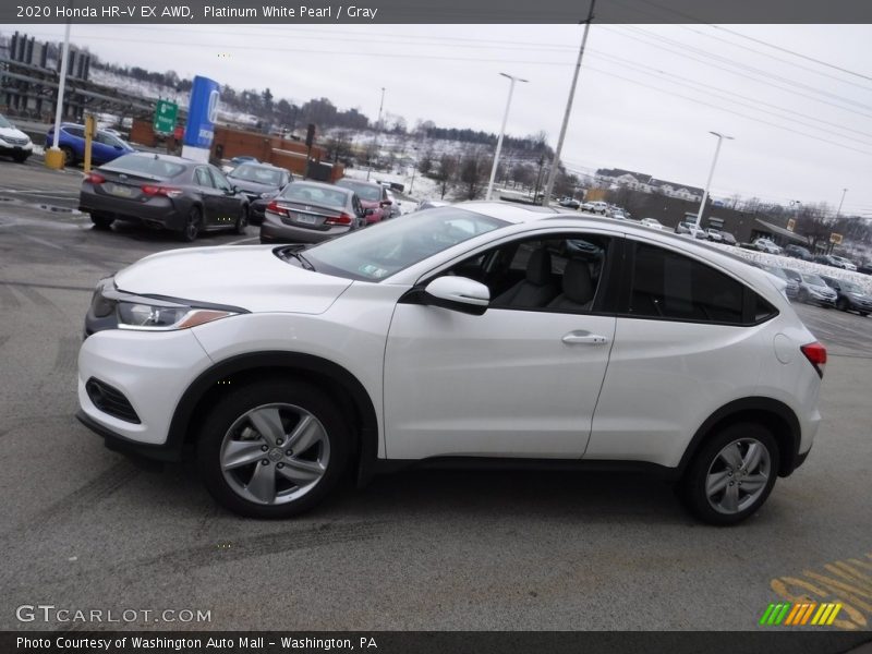 Platinum White Pearl / Gray 2020 Honda HR-V EX AWD
