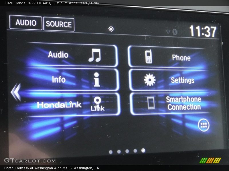 Platinum White Pearl / Gray 2020 Honda HR-V EX AWD