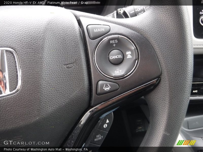 Platinum White Pearl / Gray 2020 Honda HR-V EX AWD