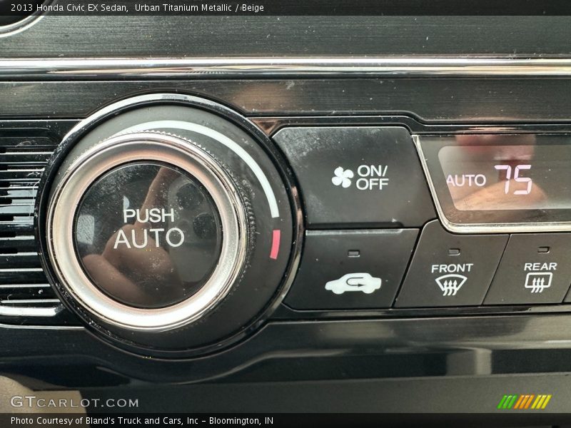 Urban Titanium Metallic / Beige 2013 Honda Civic EX Sedan