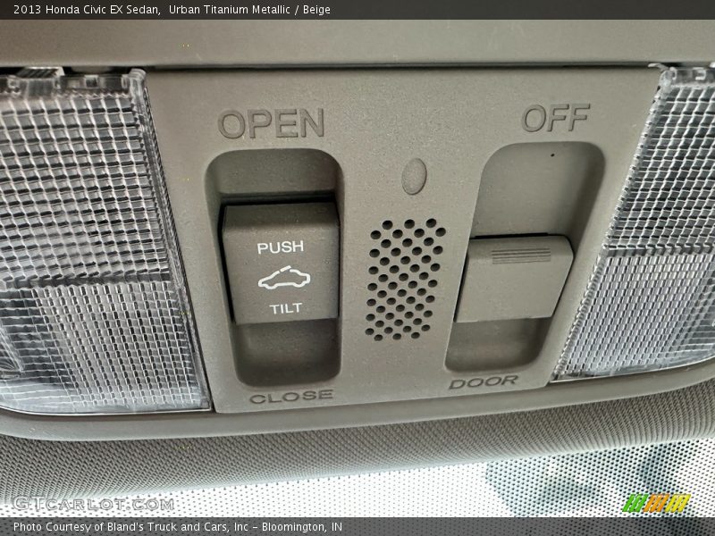 Urban Titanium Metallic / Beige 2013 Honda Civic EX Sedan