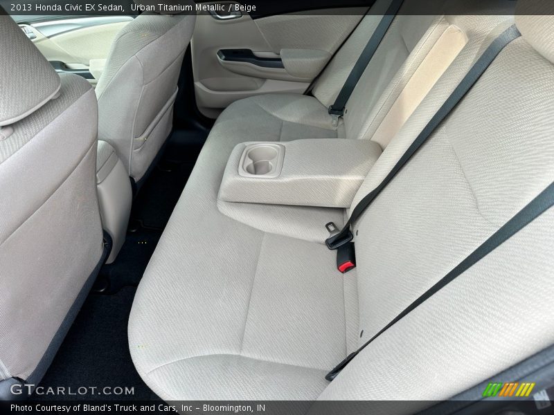 Urban Titanium Metallic / Beige 2013 Honda Civic EX Sedan