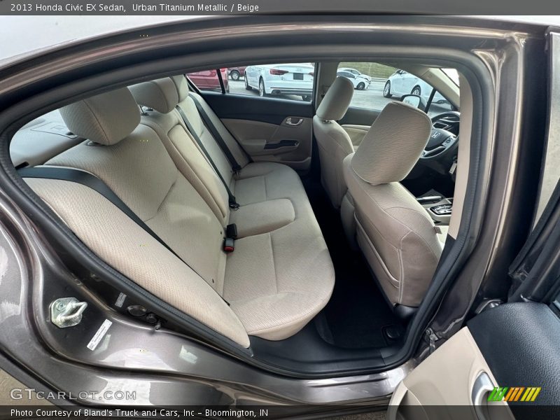 Urban Titanium Metallic / Beige 2013 Honda Civic EX Sedan