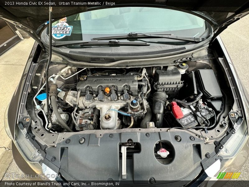 Urban Titanium Metallic / Beige 2013 Honda Civic EX Sedan