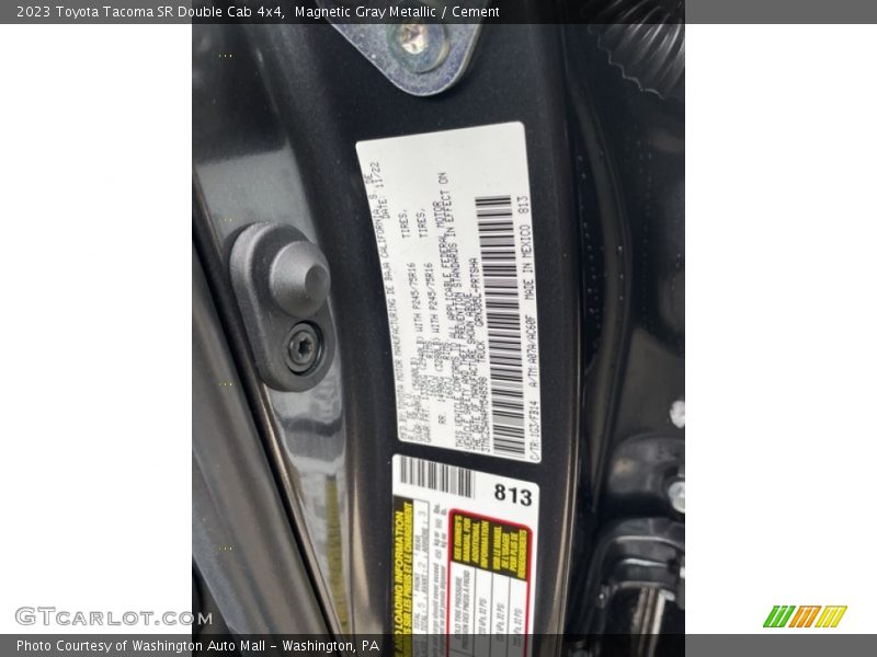 Magnetic Gray Metallic / Cement 2023 Toyota Tacoma SR Double Cab 4x4
