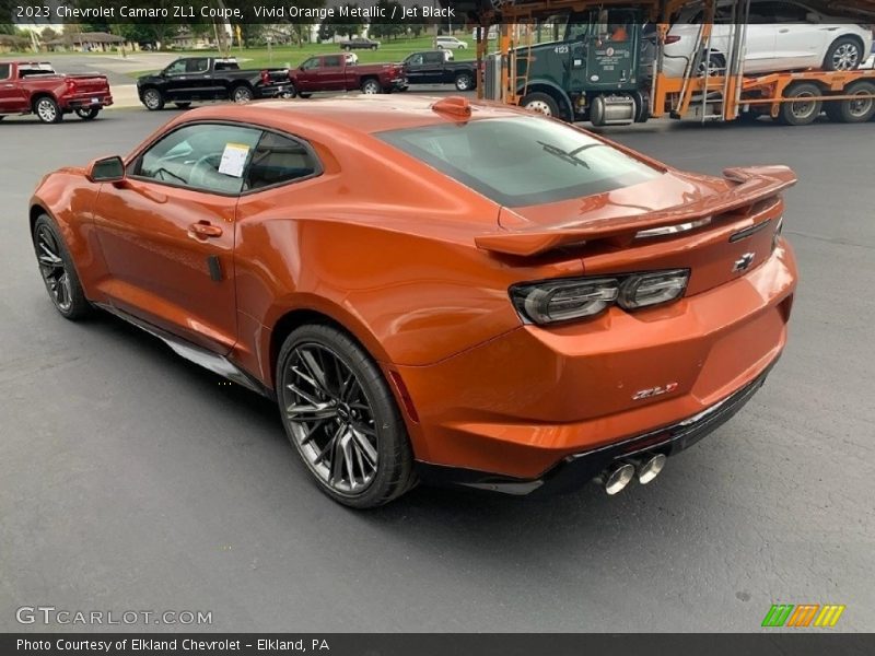 Vivid Orange Metallic / Jet Black 2023 Chevrolet Camaro ZL1 Coupe