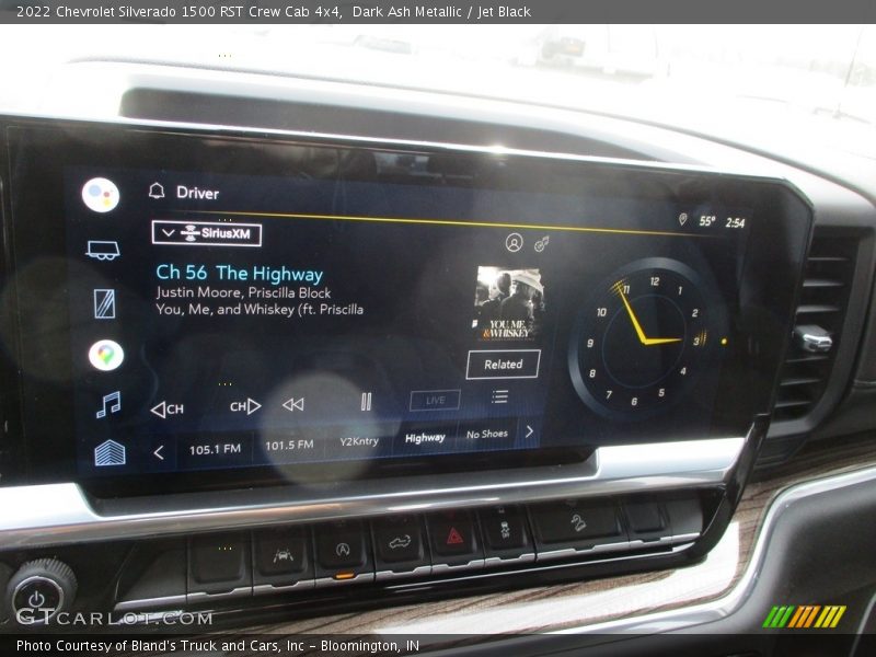 Dark Ash Metallic / Jet Black 2022 Chevrolet Silverado 1500 RST Crew Cab 4x4