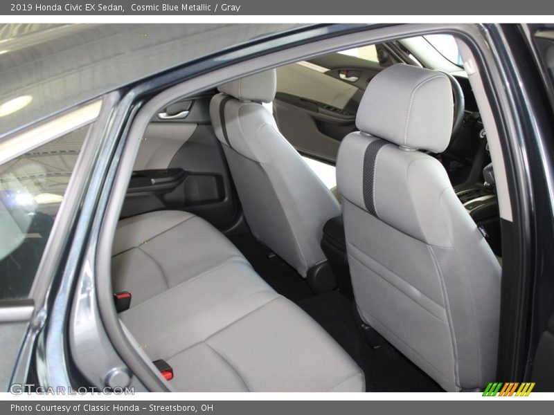 Cosmic Blue Metallic / Gray 2019 Honda Civic EX Sedan